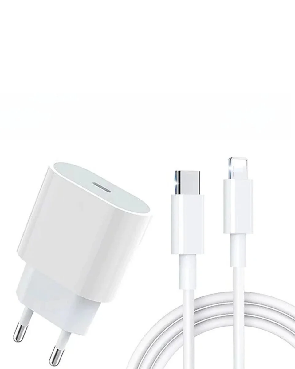 iPhone 14 13 12 11 8 Plus 7 Uyumlu 20W PD Hızlı Şarj Seti