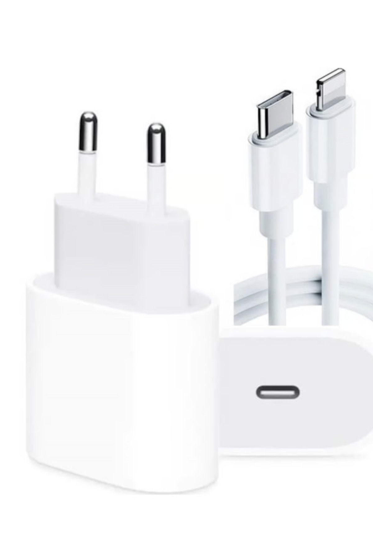 iPhone 14 13 12 11 XR XS Max 20W Lightning Şarj Adaptörü Kablo Da