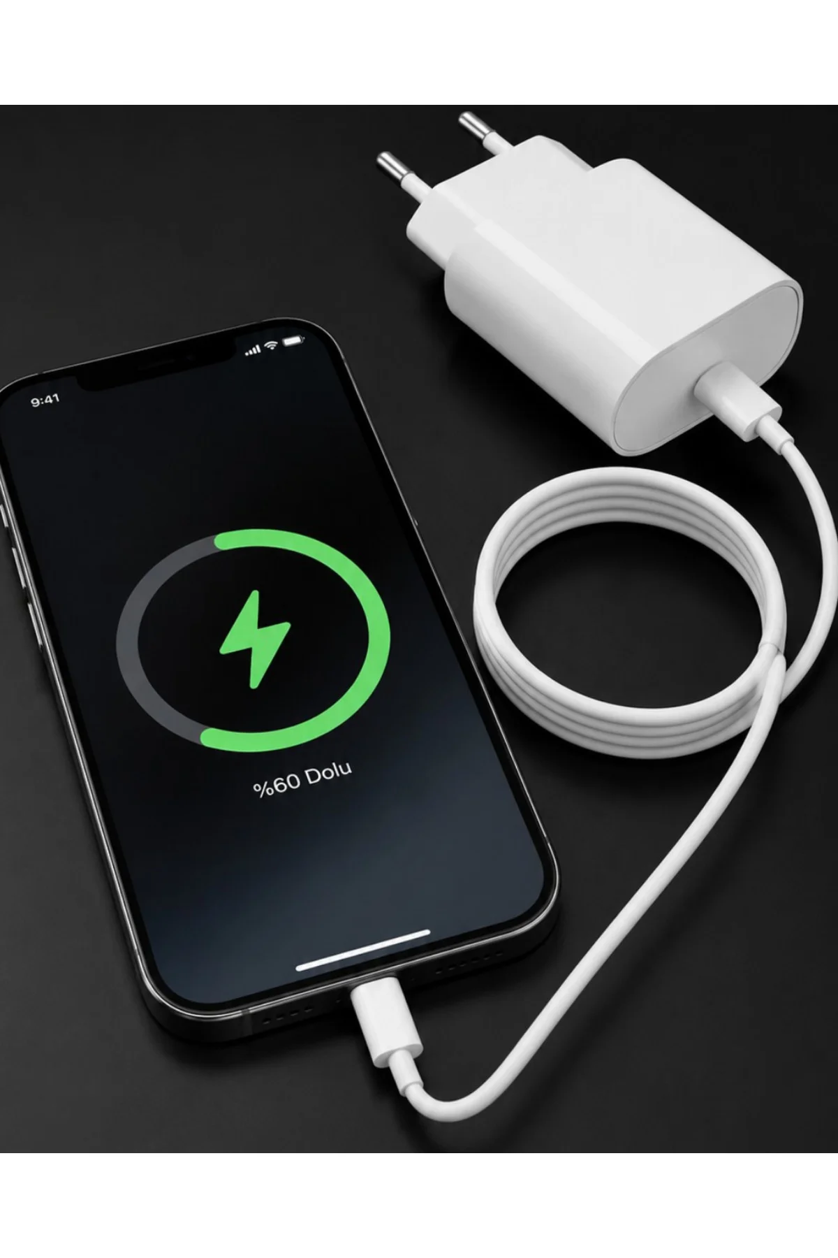 iPhone 14 13 12 Mini 11 XR XS X 20W Hızlı Şarj Adaptörü