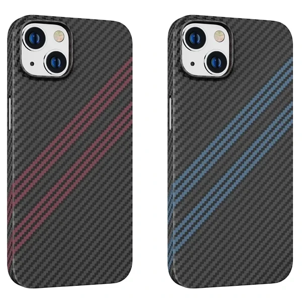iPhone 14 6.1 Kılıf – Kevlar Desen Darbe Emici Şık Koruma