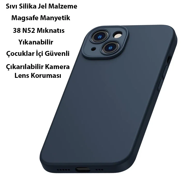 iPhone 14 6.1 Magsafe Silikon Kılıf + Cam Ekran Koruyucu Set – Darbeye Dayanıklı Full Koruma Fiyatı, Yorumları ve Özellikleri