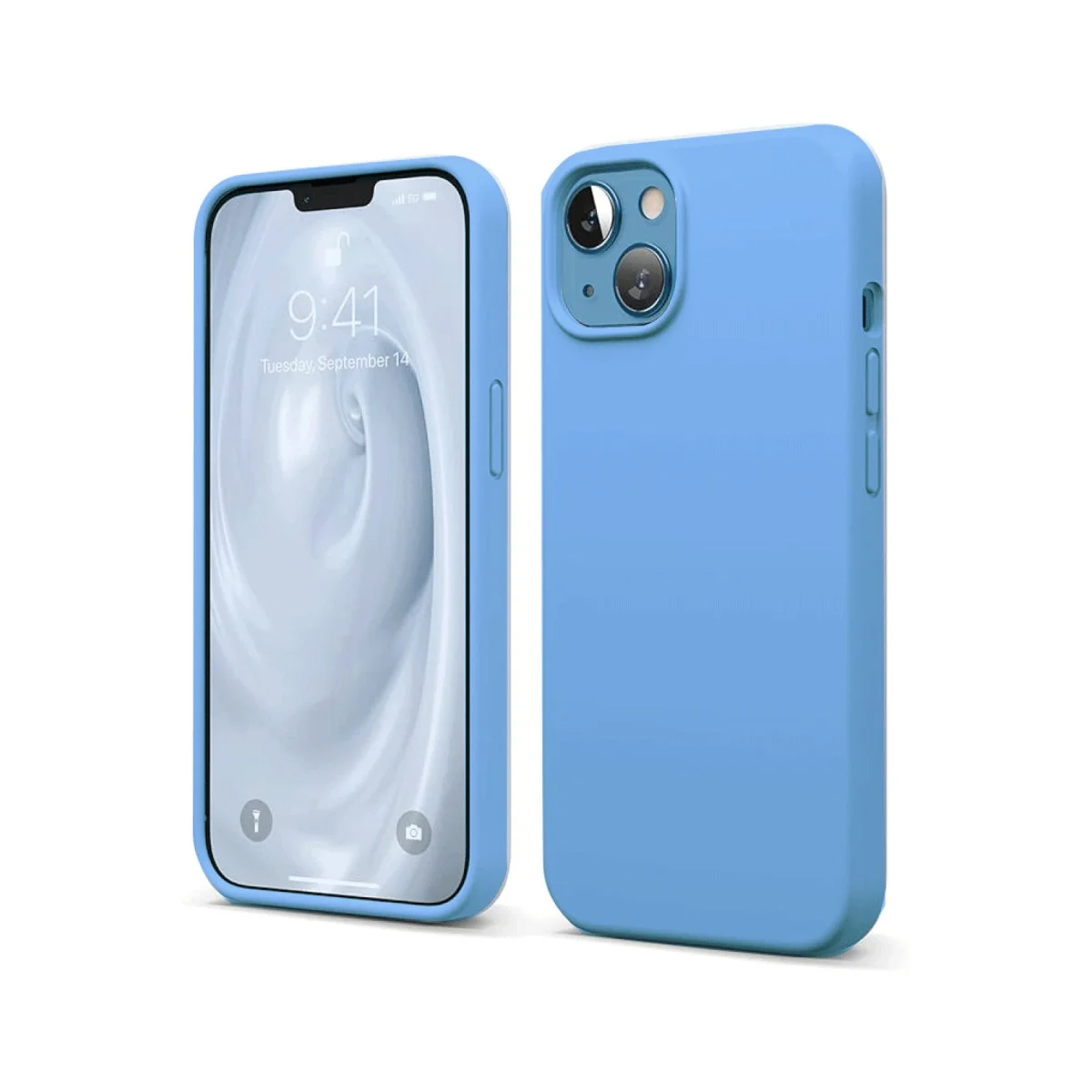 iPhone 14 First Serisi Silikon Kılıf (Mavi) - Ultra İnce, Soft Touch ve Maksimum Koruma