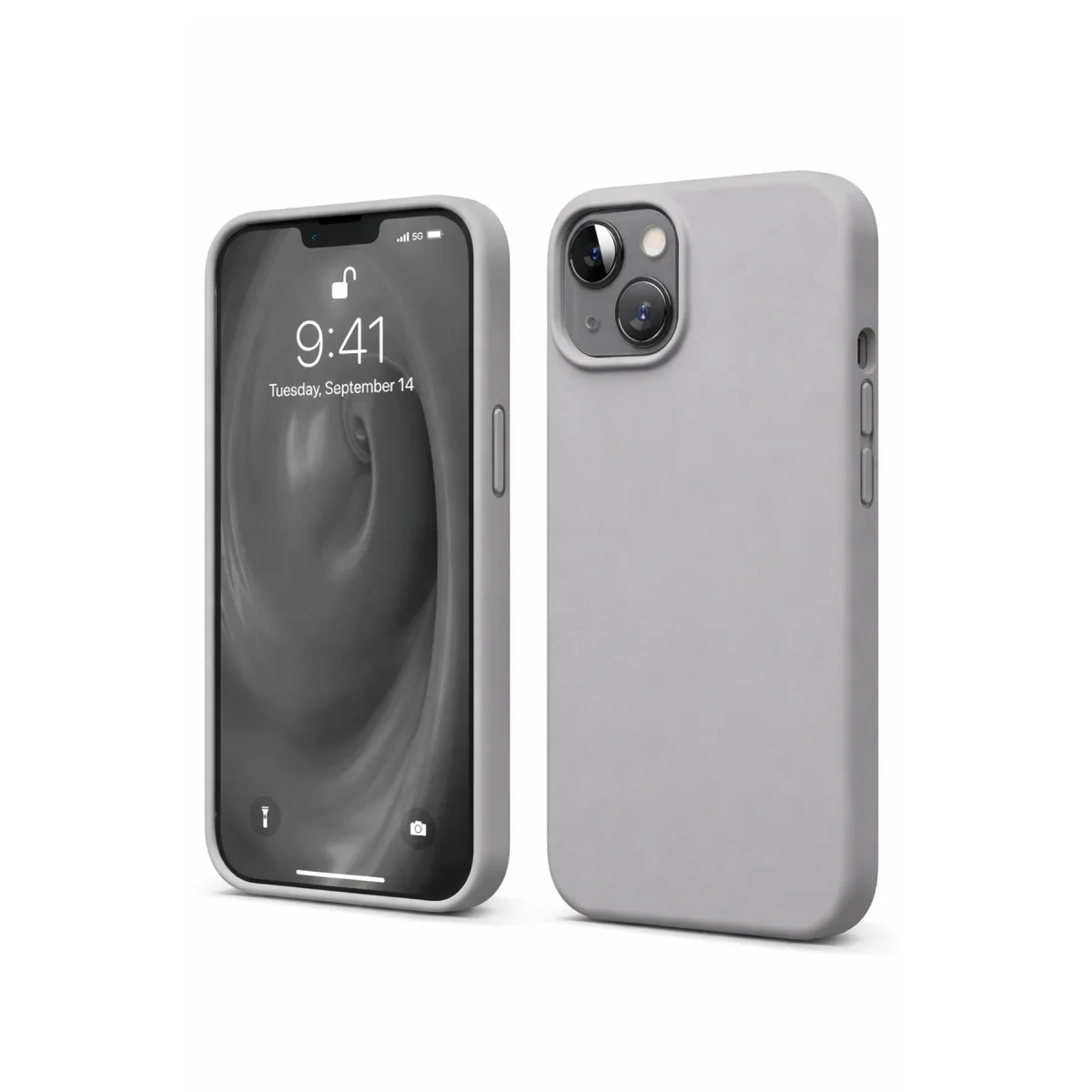iPhone 14 First Silikon Kılıf (Gri) - Şıklık ve Korumayı Bir Arada