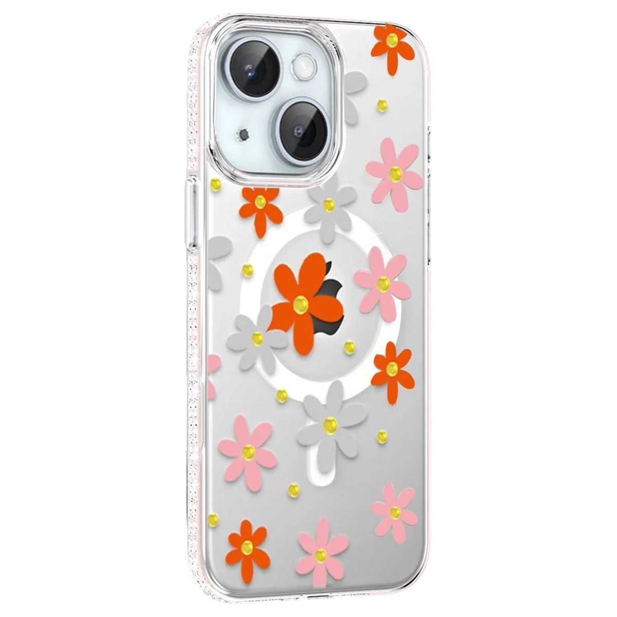 iPhone 14 Floral MagSafe Kılıf - Turuncu Çiçek Desenli ile Uyumlu Fiyatı, Yorumları ve Özellikleri