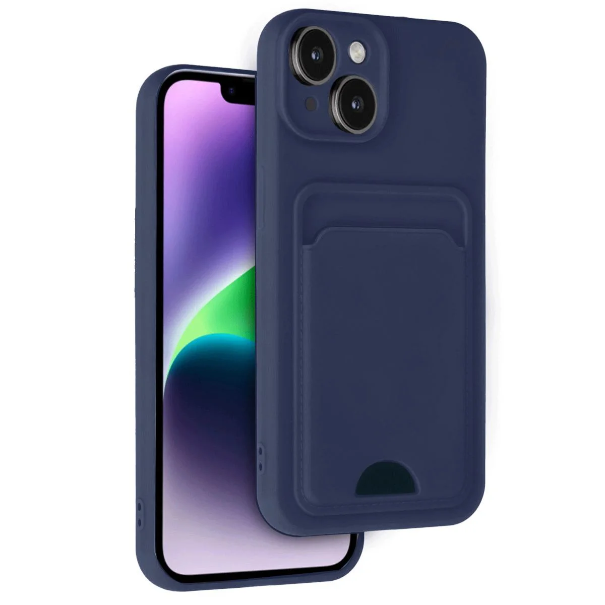iPhone 14 ile Uyumlu Kartvizitli Silikon Kılıf - Lacivert Fiyatı, Yorumları ve Özellikleri