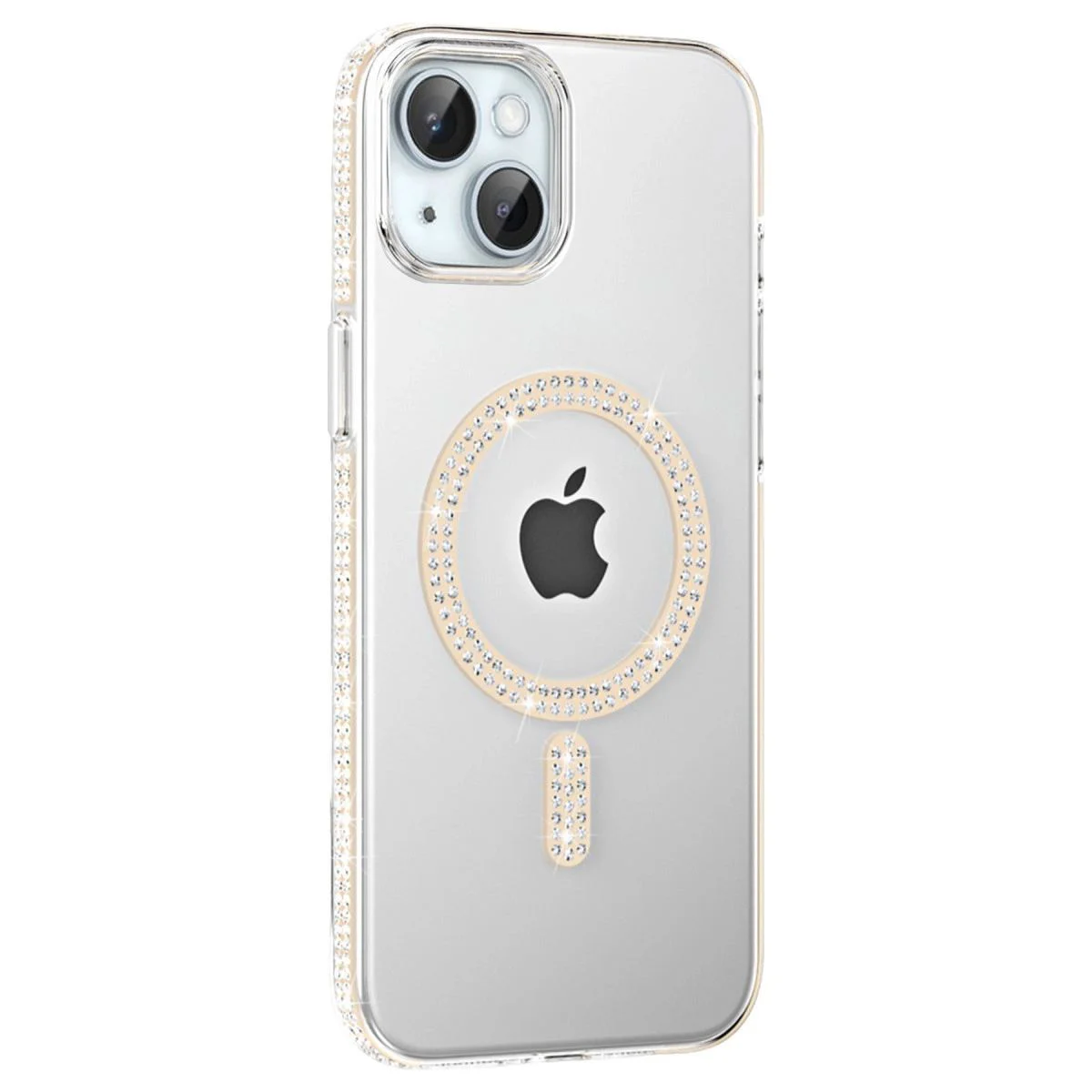 iPhone 14 ile Uyumlu Move Taşlı Magsafe Kılıf - Pembe, Işıltılı Elmas Süslemeli, Darbe Korumalı iPhone 14 ile Uyumlu Move Taşlı Magsafe Kılıf - Pembe, Işıltılı Elmas Süslemeli, Darbe Korumalı