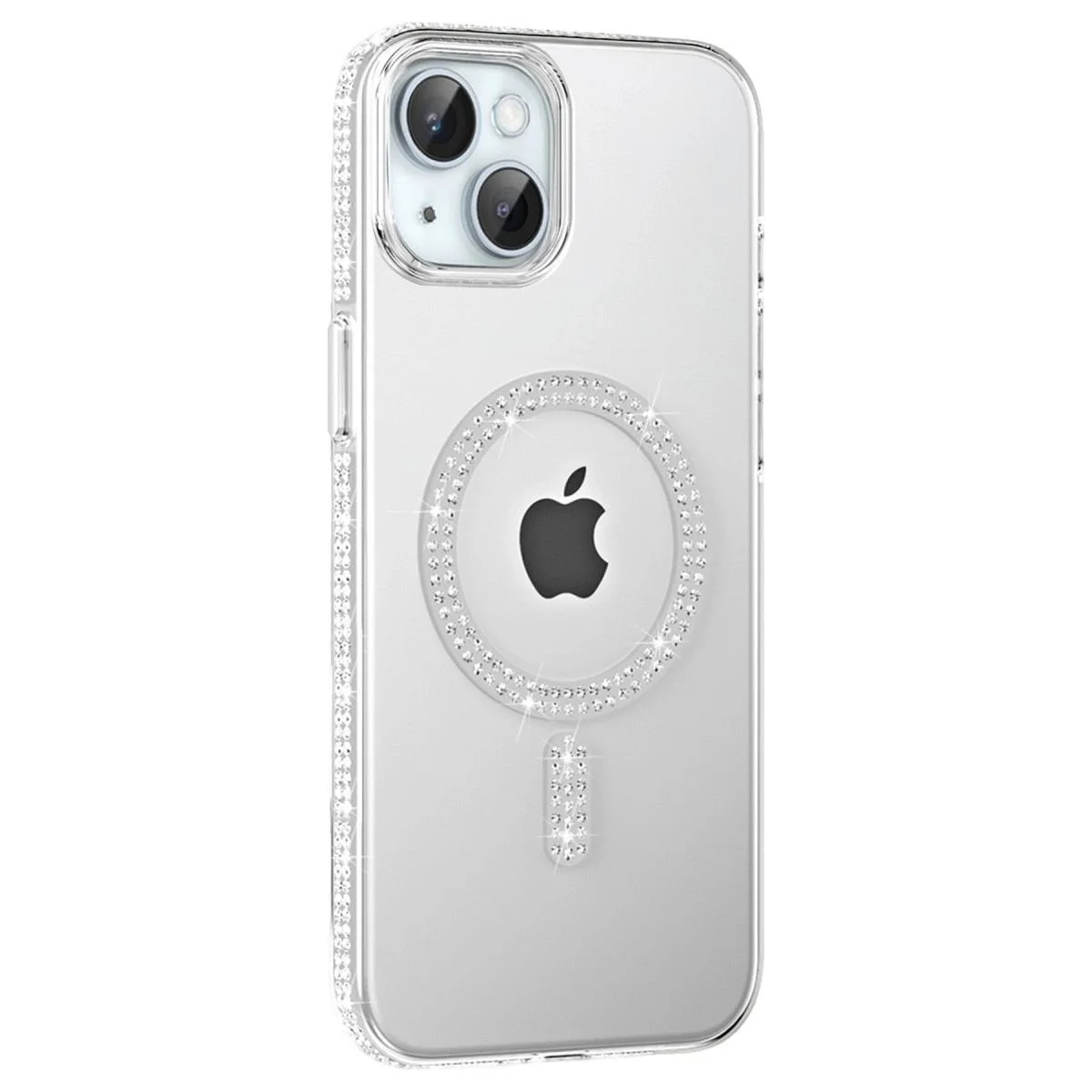 iPhone 14 ile Uyumlu MagSafe Taşlı Kılıf - Natural Grey Fiyatı, Yorumları ve Özellikleri