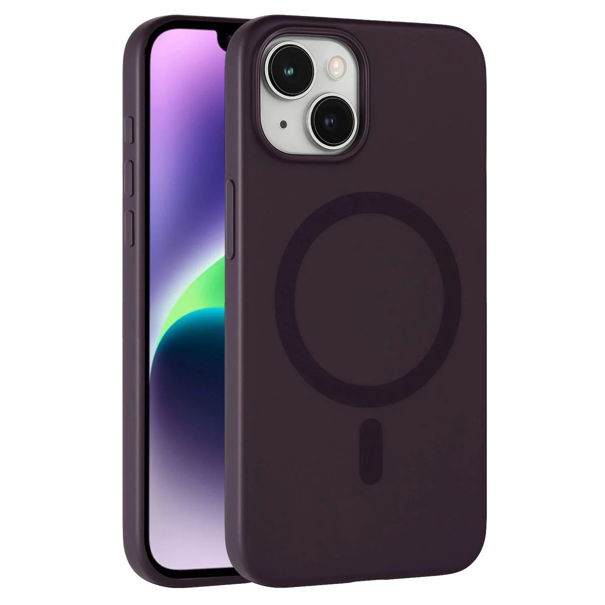 iPhone 14 ile Uyumlu Tuna PC Slim Kılıf - Derin Mor, MagSafe Destekli iPhone 14 ile Uyumlu Tuna PC Slim Kılıf - Derin Mor, MagSafe Destekli