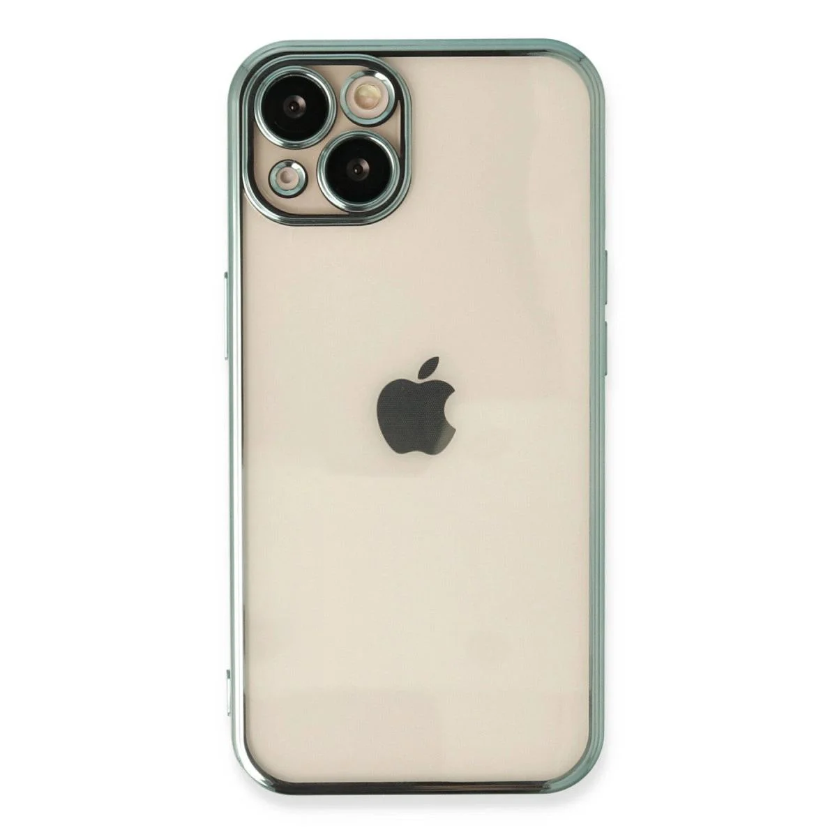 iPhone 14 ile Uyumlu Razer Lensli Silikon Kılıf - Yeşil Kenarlı Darbe Emici Koruma Fiyatı, Yorumları ve Özellikleri