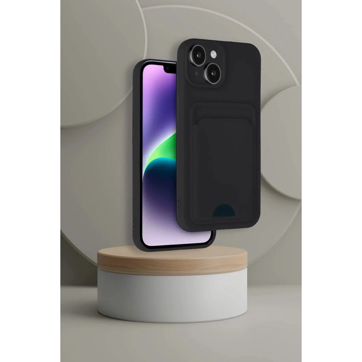 iPhone 14 ile Uyumlu Kartvizitli Silikon Kılıf - Kırmızı, Soft-Touch Dış Yüzey, Süet İç Doku Fiyatı, Yorumları ve Özellikleri
