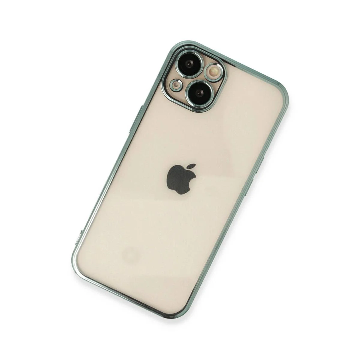 iPhone 14 ile Uyumlu Razer Lensli Silikon Kılıf - Yeşil Kenarlı Darbe Emici Koruma Fiyatı, Yorumları ve Özellikleri