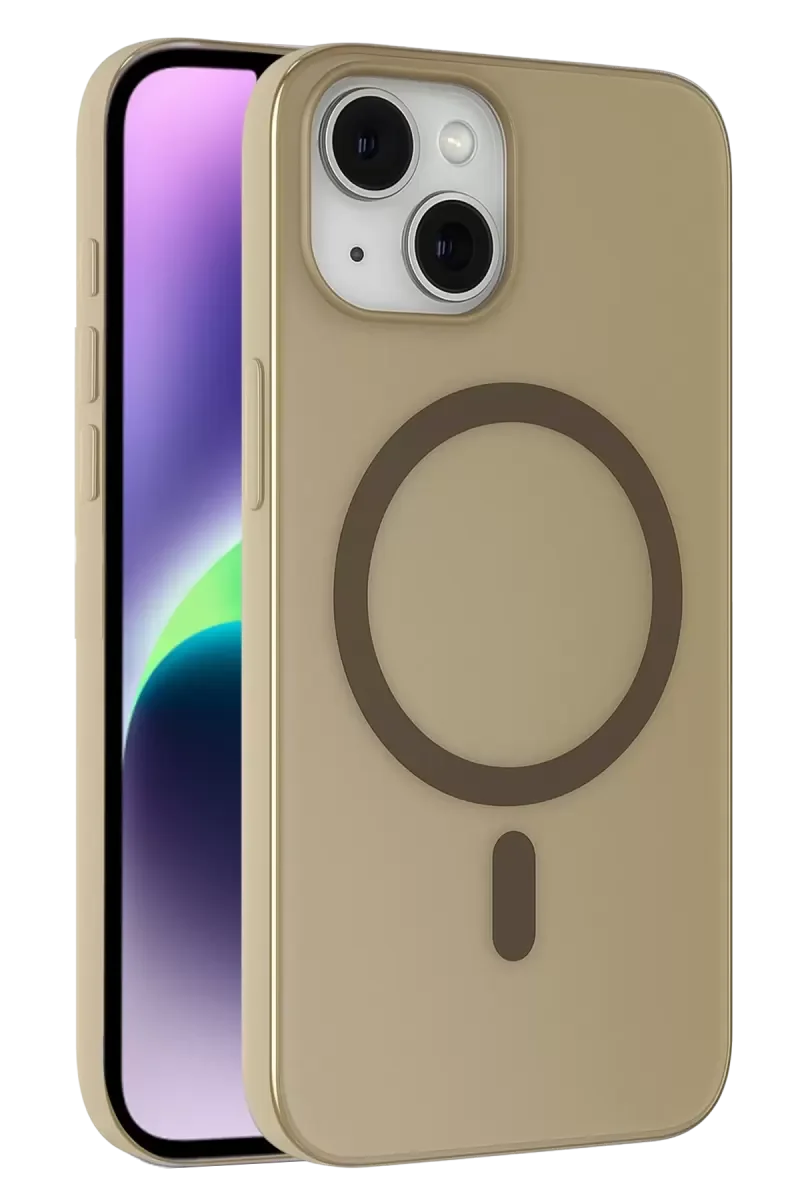 iPhone 14 ile Uyumlu Tuna PC Slim MagSafe Kılıf - Titan Gri, Manyetik Şarj Desteği