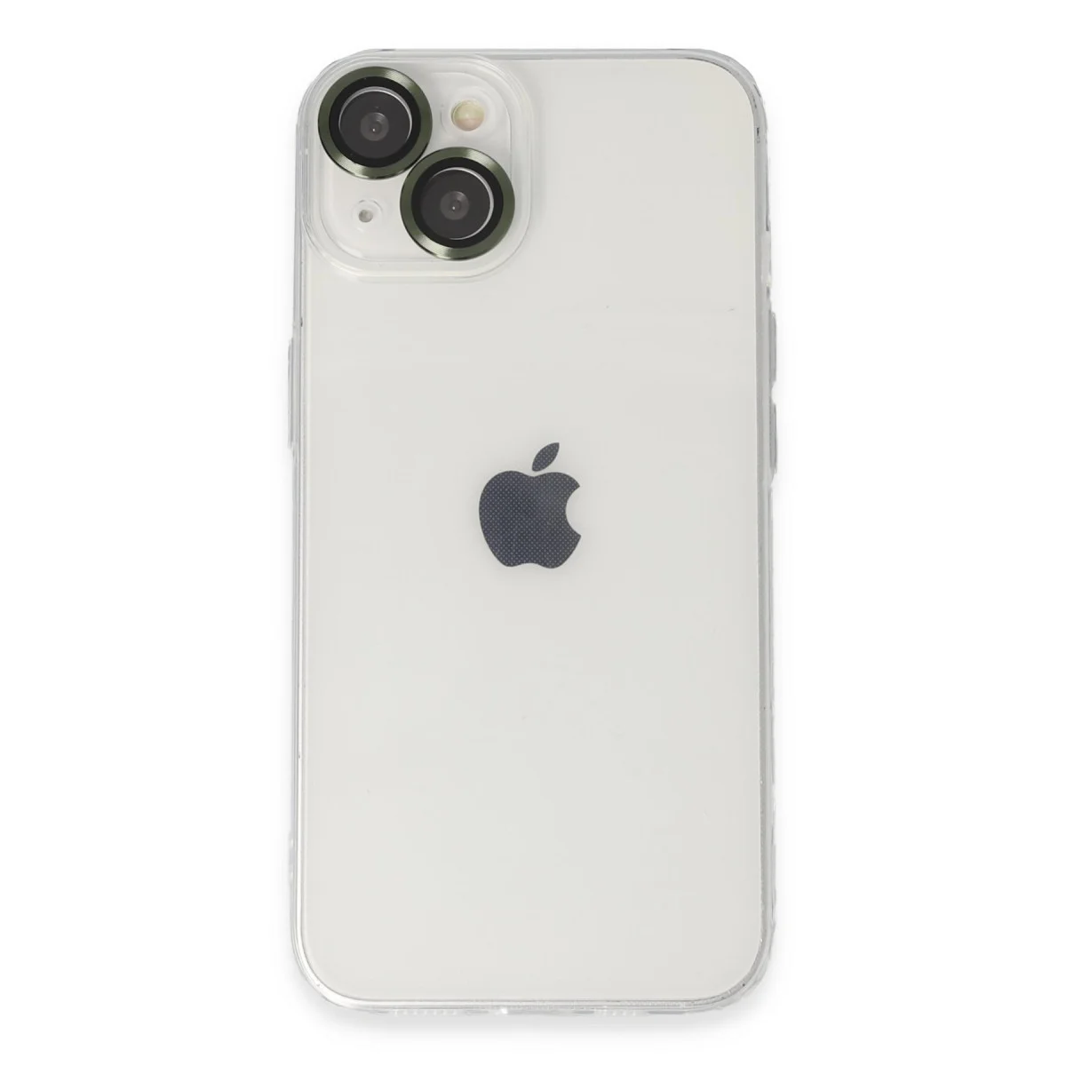 iPhone 14 Kılıf Yeşil Silikon - Luko Lens Kılıf ve Koruma