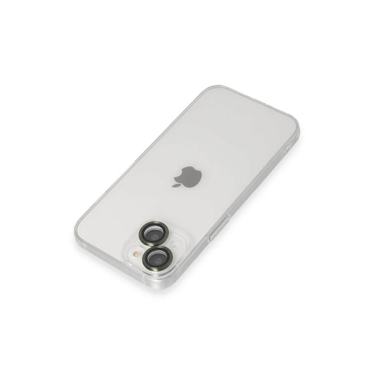 iPhone 14 Kılıf Yeşil Silikon - Luko Lens Kılıf ve Koruma