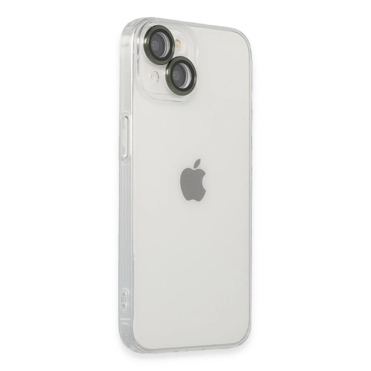iPhone 14 Kılıf Yeşil Silikon - Luko Lens Kılıf ve Koruma