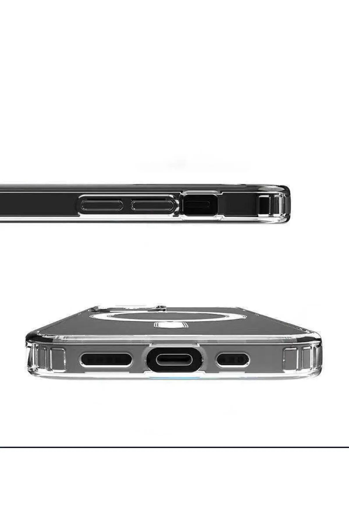 Just Cheap Store İphone 14 Kilif Kamera Lens Korumali Magsafe Destekli Şeffaf Darb