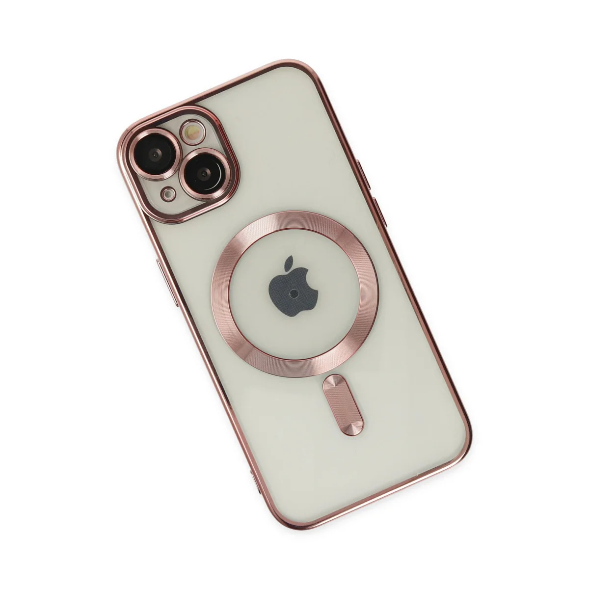 iPhone 14 Kross Magneticsafe Kapak - Rose, Ultra Şeffaf ve Güvenli Koruma