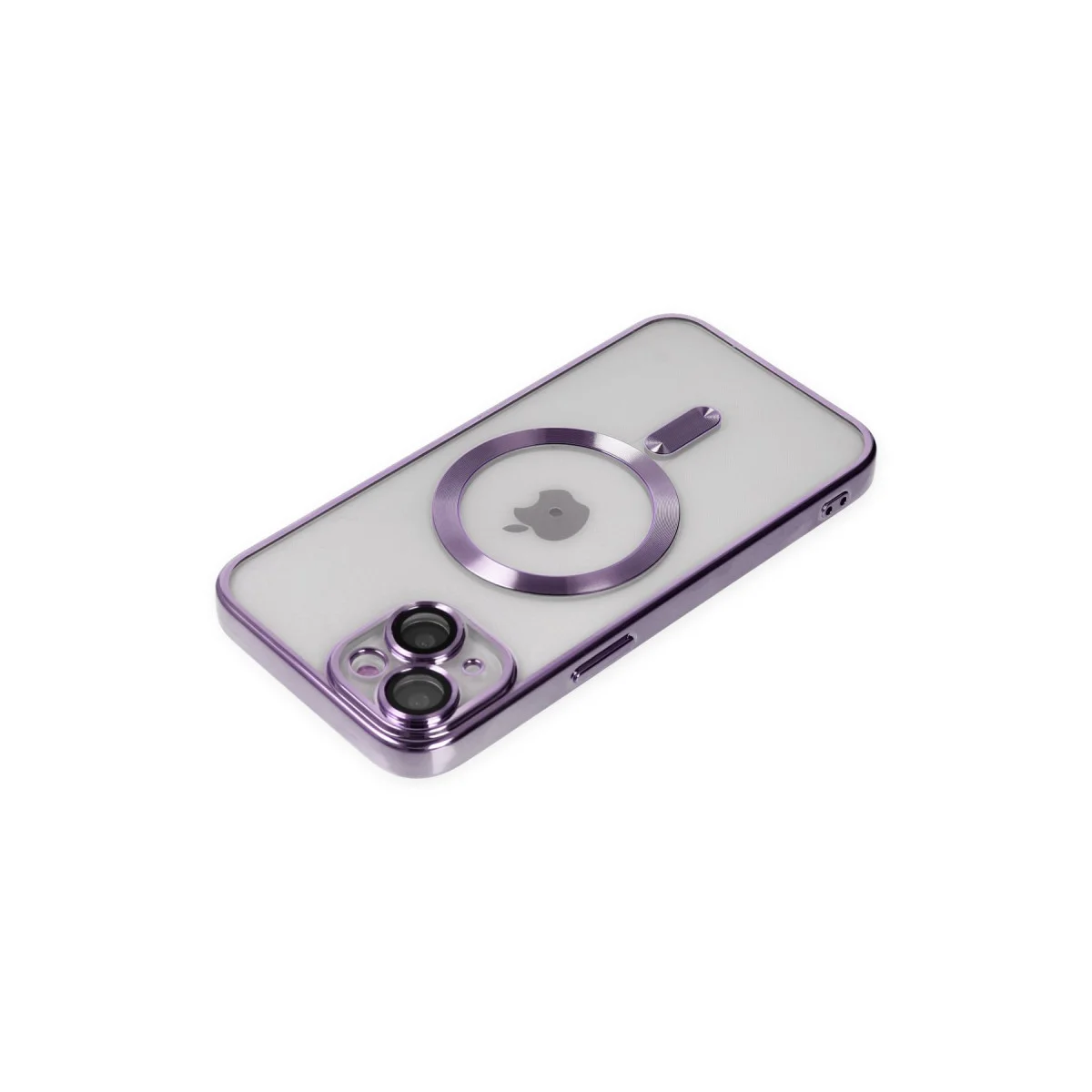 iPhone 14 Kross Magneticsafe Mor Kılıf - Şeffaf, Korumalı ve MagSafe Uyumlu