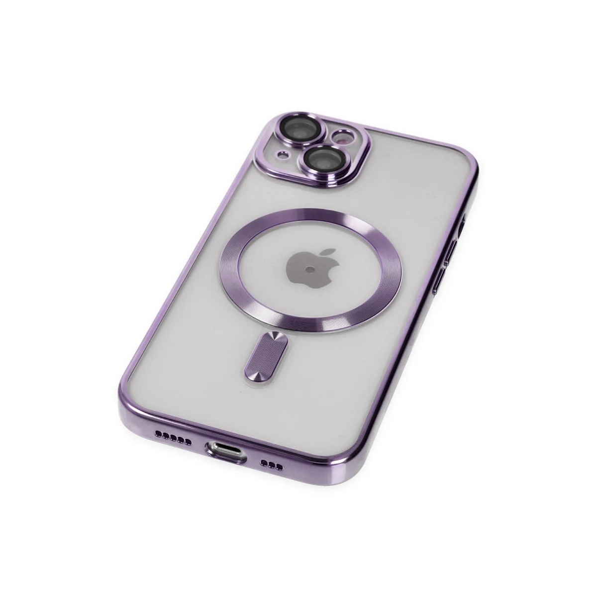 iPhone 14 Kross Magneticsafe Mor Kılıf - Şeffaf, Korumalı ve MagSafe Uyumlu