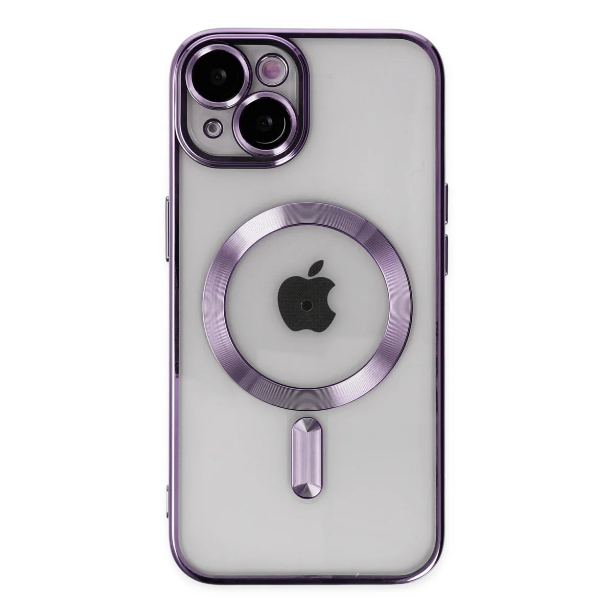 iPhone 14 Kross Magneticsafe Mor Kılıf - Şeffaf, Korumalı ve MagSafe Uyumlu