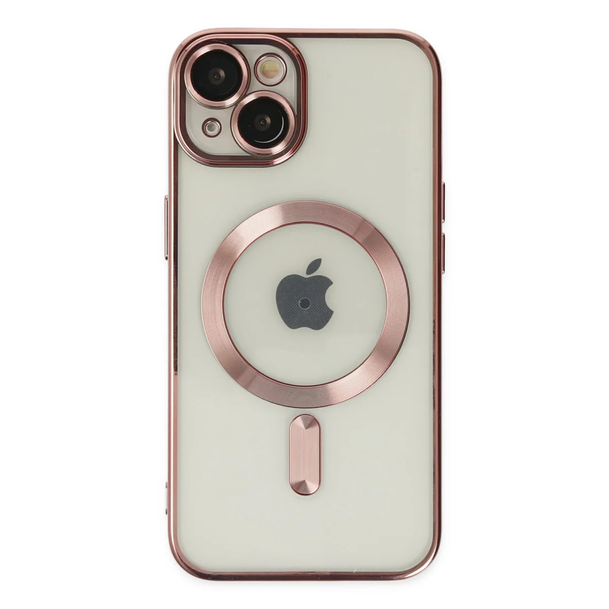 iPhone 14 Kross Magneticsafe Kapak - Rose, Ultra Şeffaf ve Güvenli Koruma