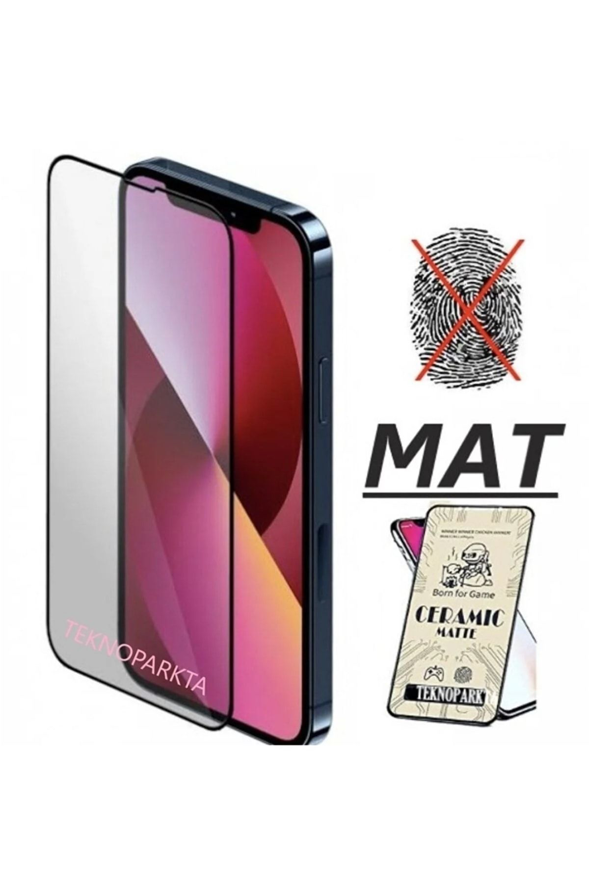 Iphone 14 Mat Seramik Cam Nano Esnek Kırılmaz Full Tam Kaplayan E