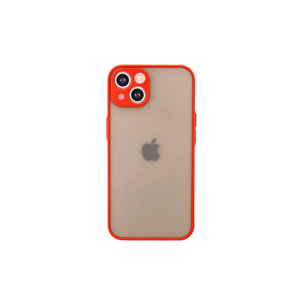 iPhone 14 Montreal Silikon Kılıf - Kamera Korumalı, Kırmızı