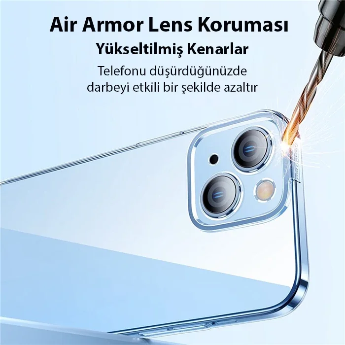 iPhone 14 Plus 6.7 Kılıf & Kırılmaz Cam Set - Darbeye Dayanıklı Ultra İnce Silikon