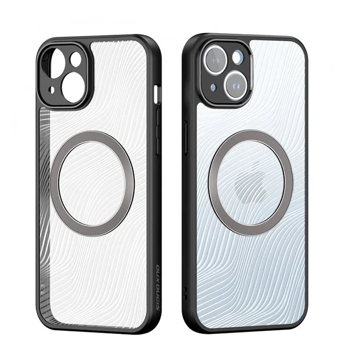 iPhone 14 Plus Aimo Series MagSafe Buzlu Sert PC-TPU Kılıf - Premium Darbe ve Su Koruması