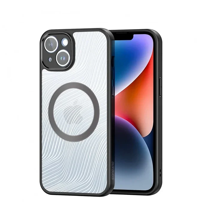 iPhone 14 Plus Aimo Series MagSafe Buzlu Sert PC-TPU Kılıf - Premium Darbe ve Su Koruması