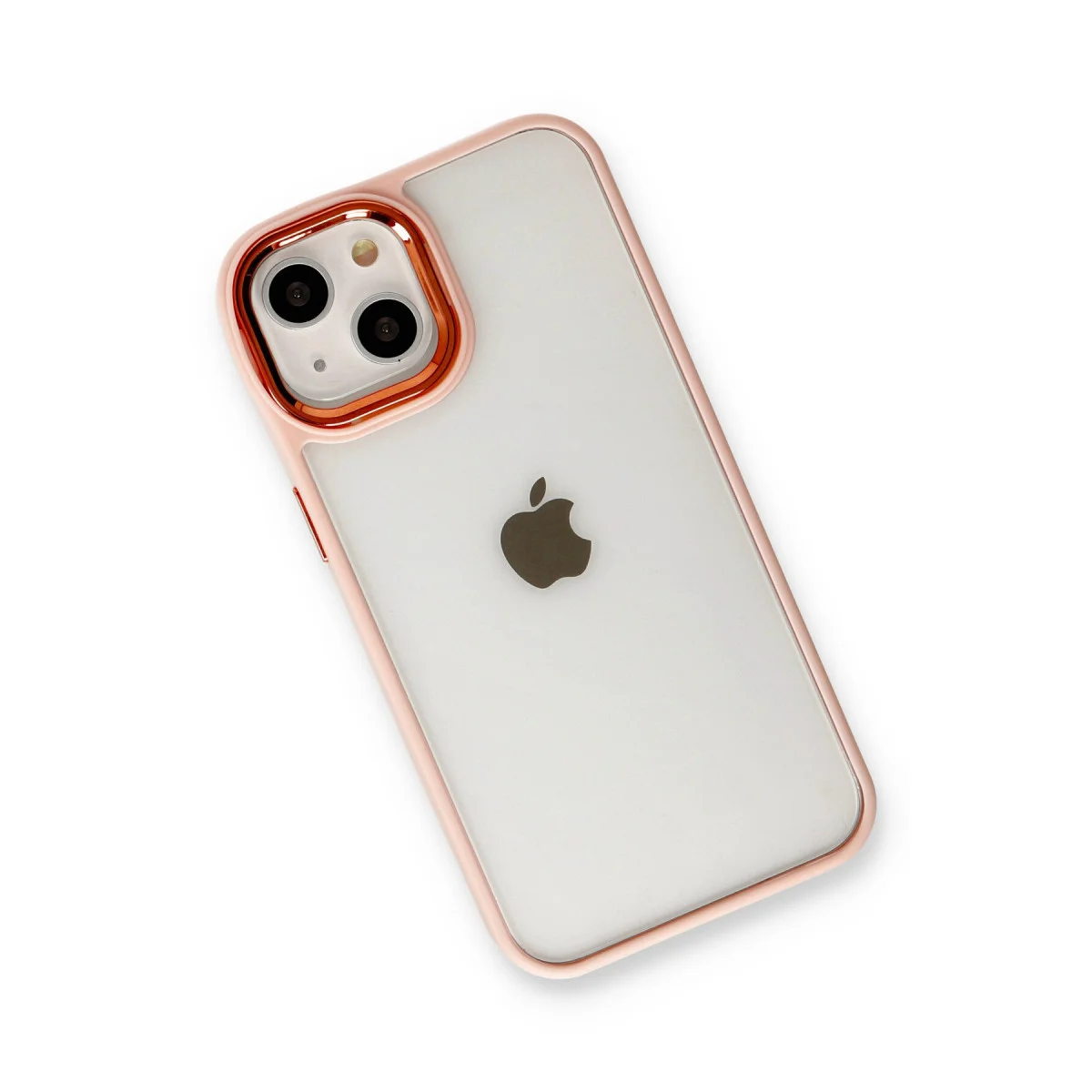 iPhone 14 Plus Dora Kapak - Pudra Rengi - Şık ve Güvenilir Koruma