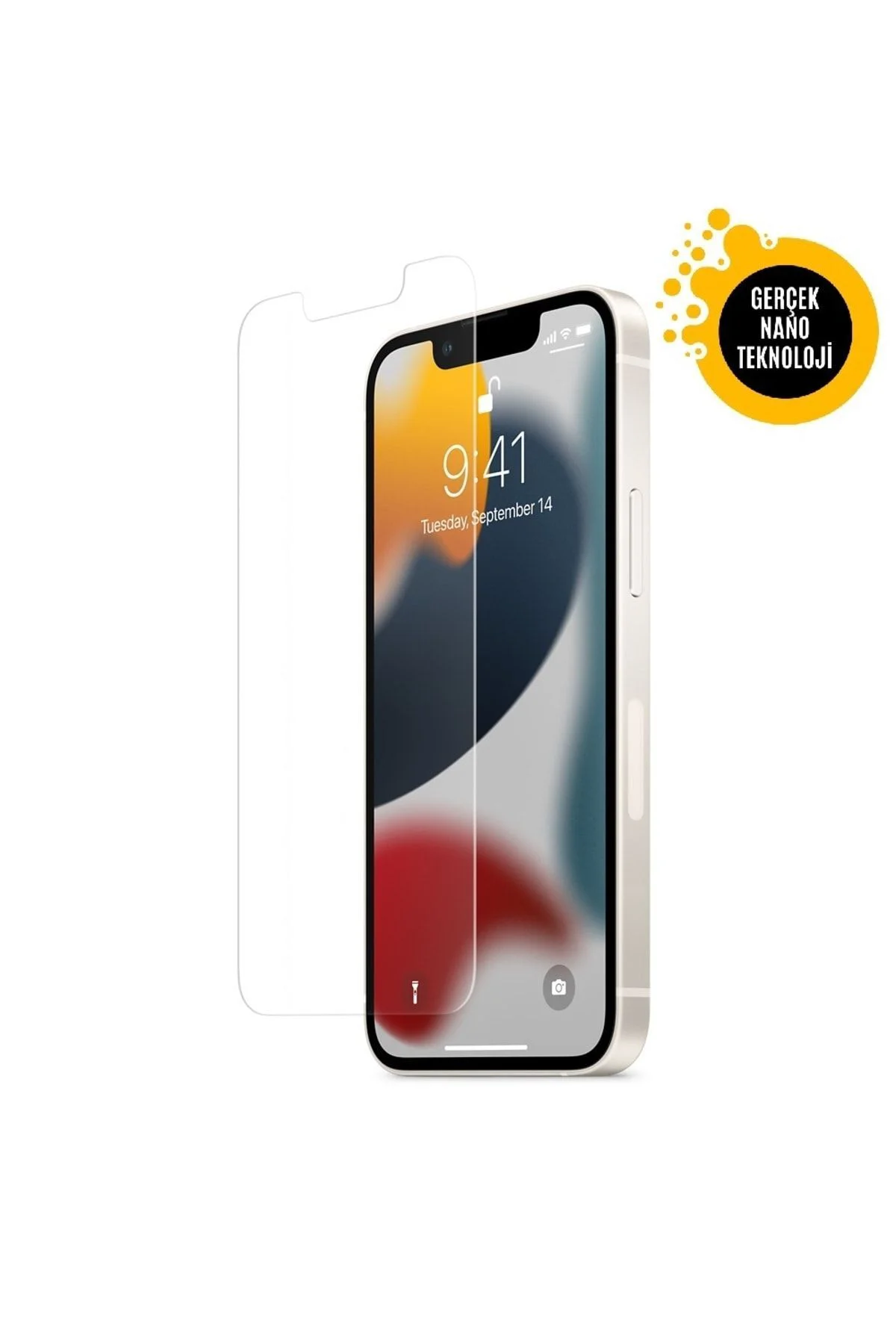 Iphone 14 Plus Gerçek Nano Ekran Koruyucu Kırılmaz Cam Uyumlu - E