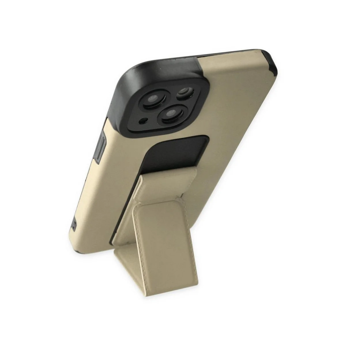 iPhone 14 Plus ile Uyumlu Mega Standlı Silikon Kılıf - Gold Fiyatı, Yorumları ve Özellikleri