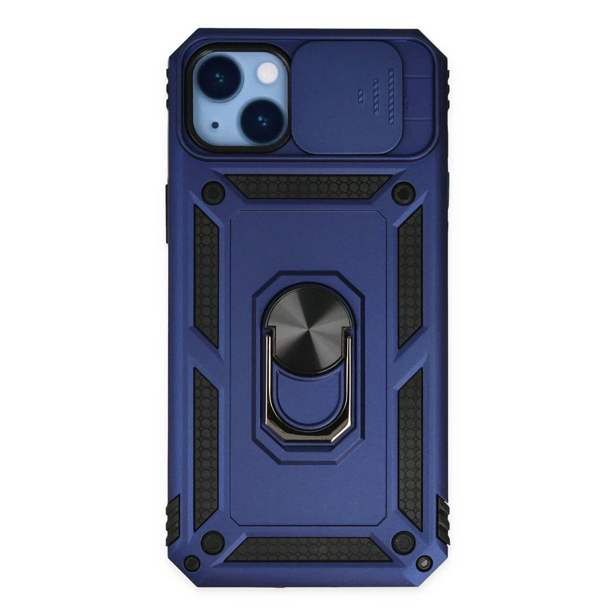iPhone 14 Plus ile Uyumlu Pars Lens Yüzüklü Silikon Kılıf - Lacivert iPhone 14 Plus ile Uyumlu Pars Lens Yüzüklü Silikon Kılıf - Lacivert