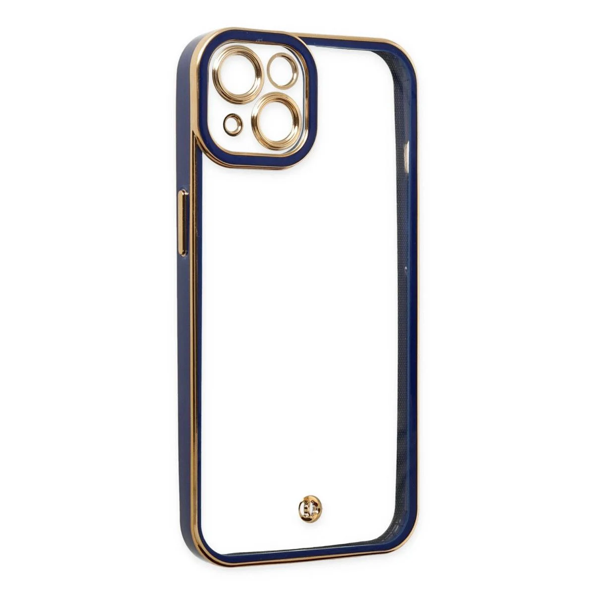 iPhone 14 Plus ile Uyumlu Liva Lens Silikon Kılıf - Mavi