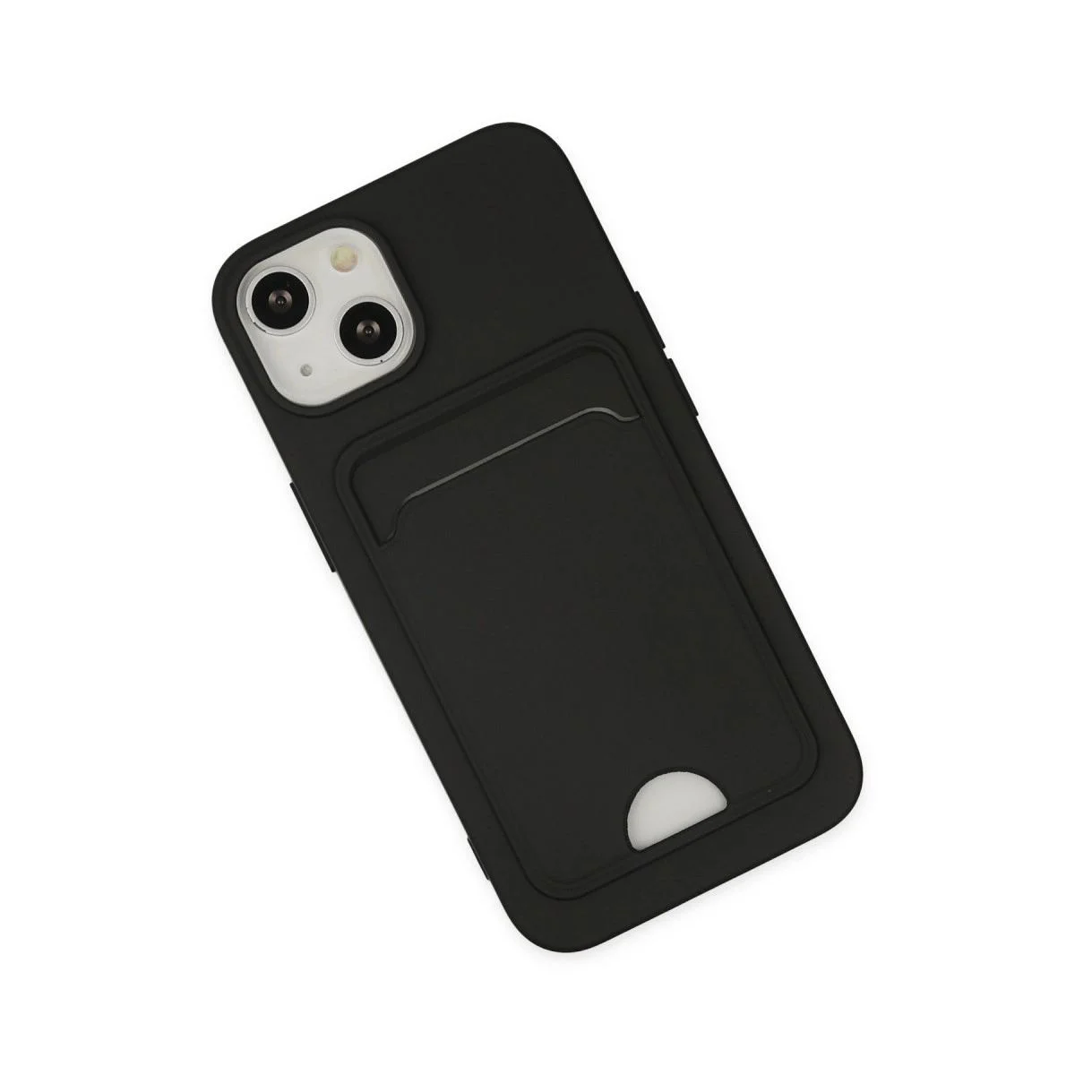 iPhone 14 Plus ile Uyumlu Kelvin Kartvizitli Silikon Kılıf - Siyah | Kart Taşıma Cebli Fiyatı, Yorumları ve Özellikleri