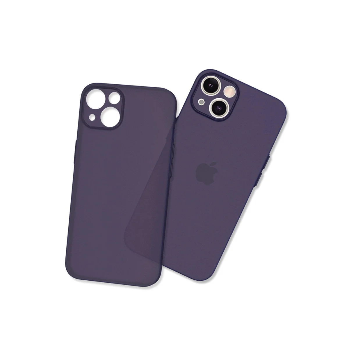 iPhone 14 Plus Kılıf Puma Silikon - Koyu Mor, Mat, Kaymaz ve İnce