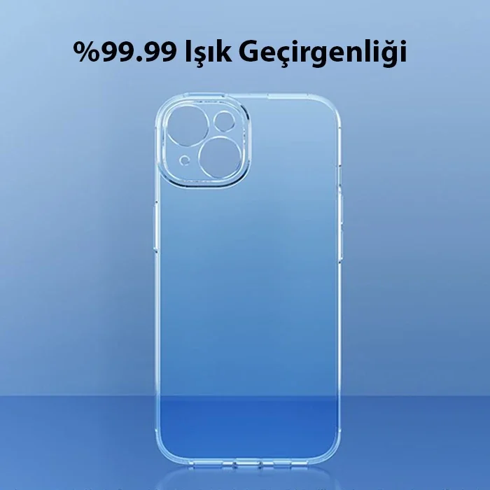 iPhone 14 Plus Kılıf 6.7" Şeffaf Darbe Emici Kamera Korumalı