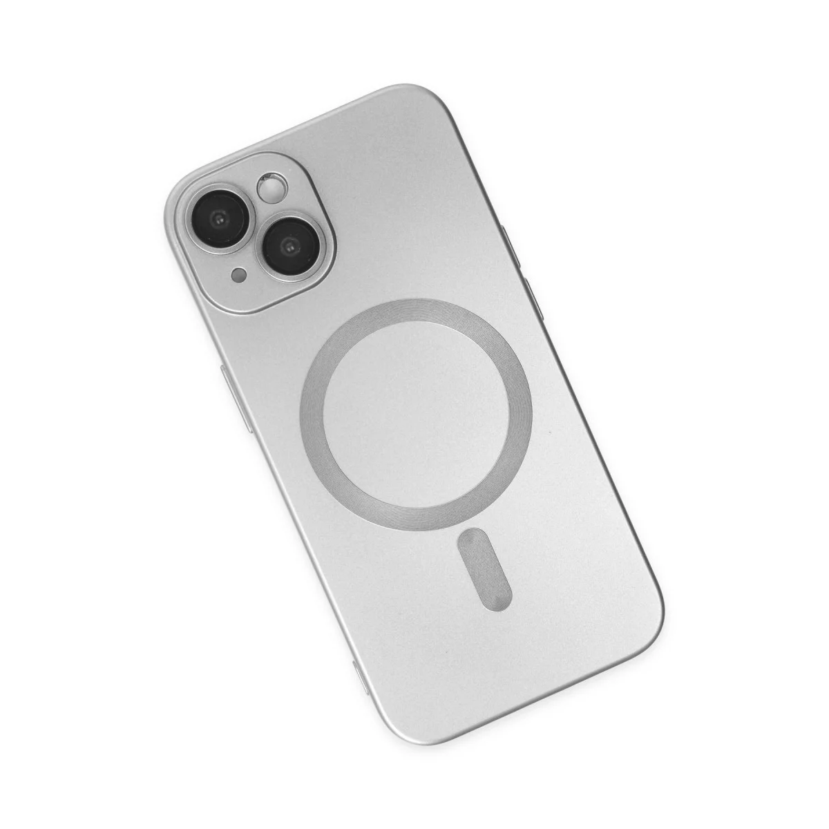 iPhone 14 Plus Kılıf Moshi Lens Magneticsafe Silikon - Gümüş (8 Renk Seçeneği)