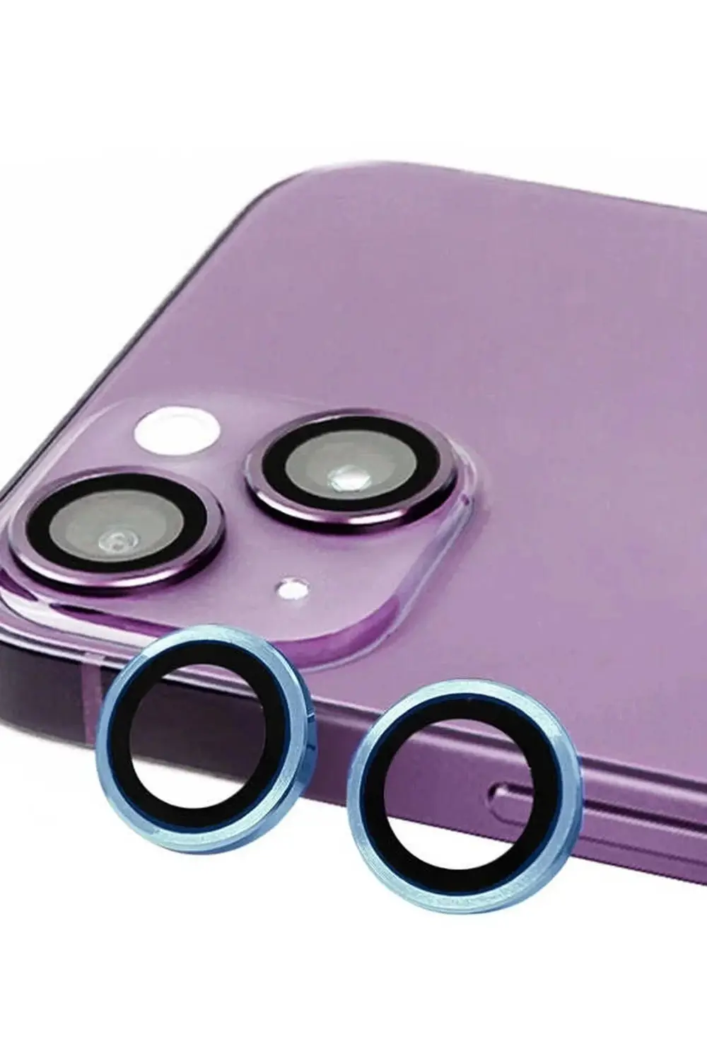 iPhone 14 Plus Raze Metal Kamera Lens - Mavi-(5796) - najmaddin82
