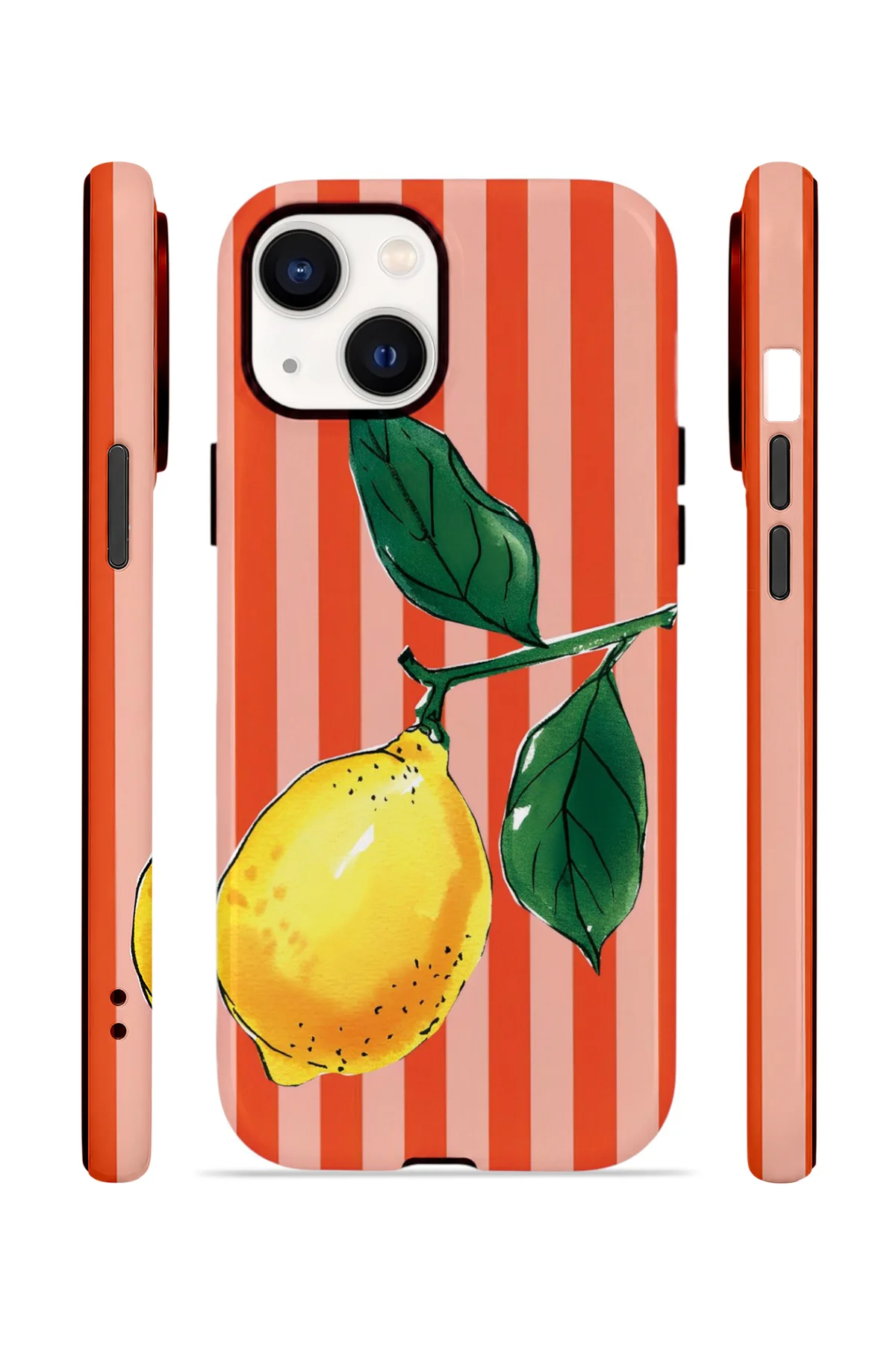 iPhone 14 Plus Vorian Yough Kılıf Sicilian Lemon Red Stripe