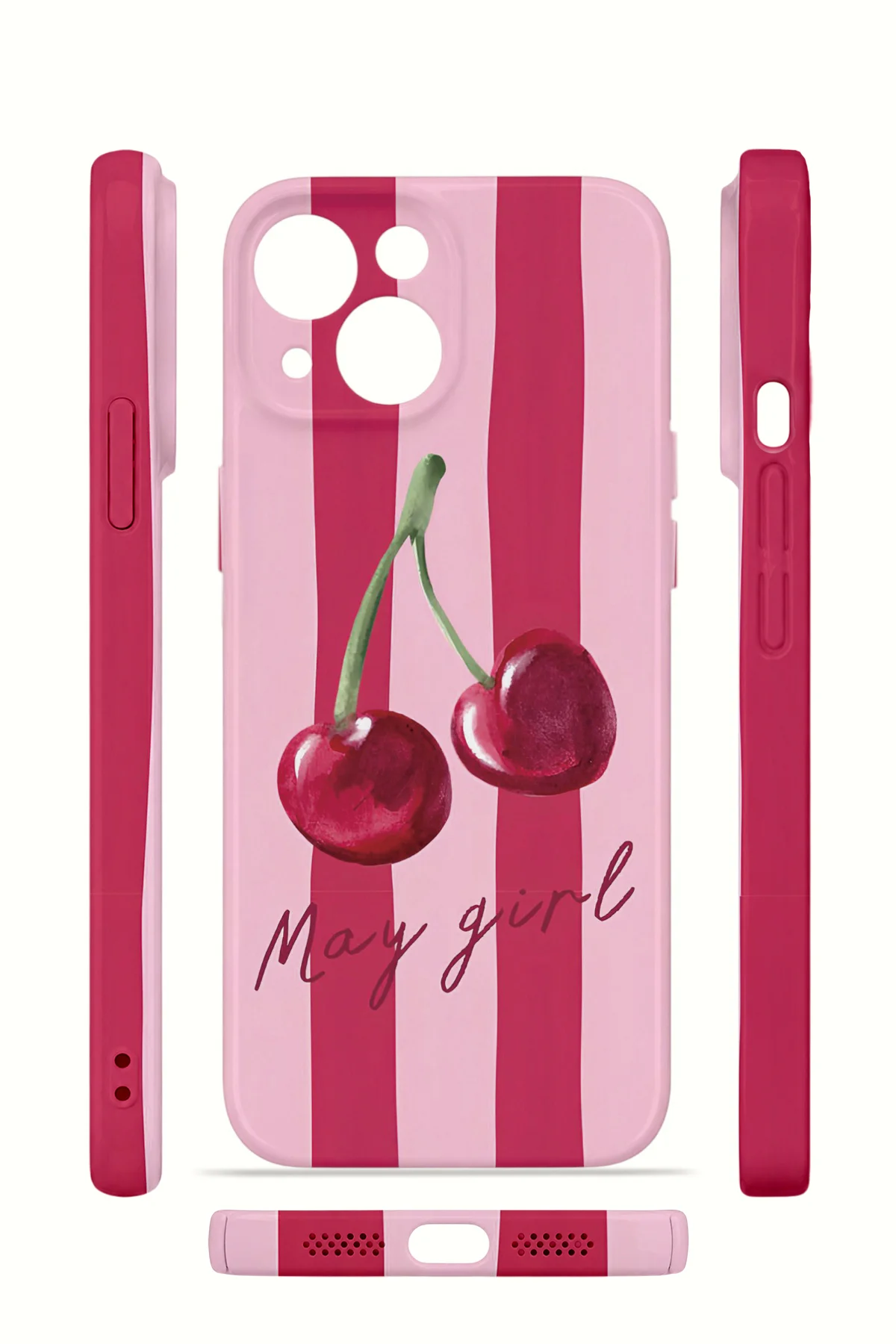 iPhone 14 Plus Vorian İnce Kamera Korumalı Mika Kılıf Cherry Girl iPhone 14 Plus Vorian İnce Kamera Korumalı Mika Kılıf Cherry Girl