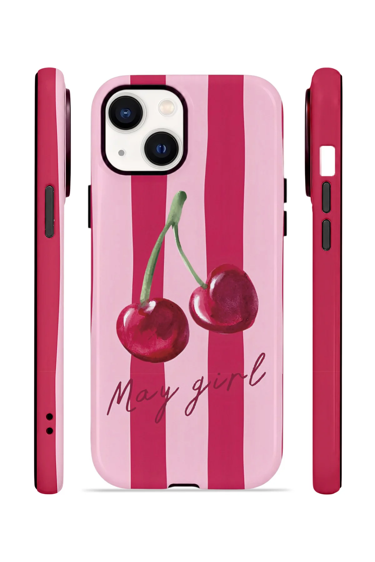 iPhone 14 Plus Vorian Çift Katmanlı Kılıf Cherry Girl