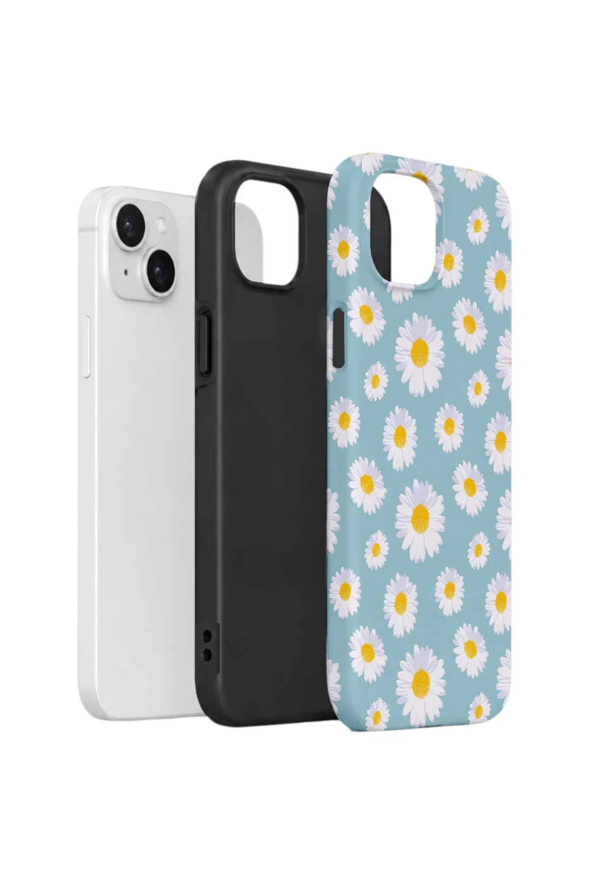 iPhone 14 Plus Vorian Çift Katmanlı Kılıf Daisy Sky