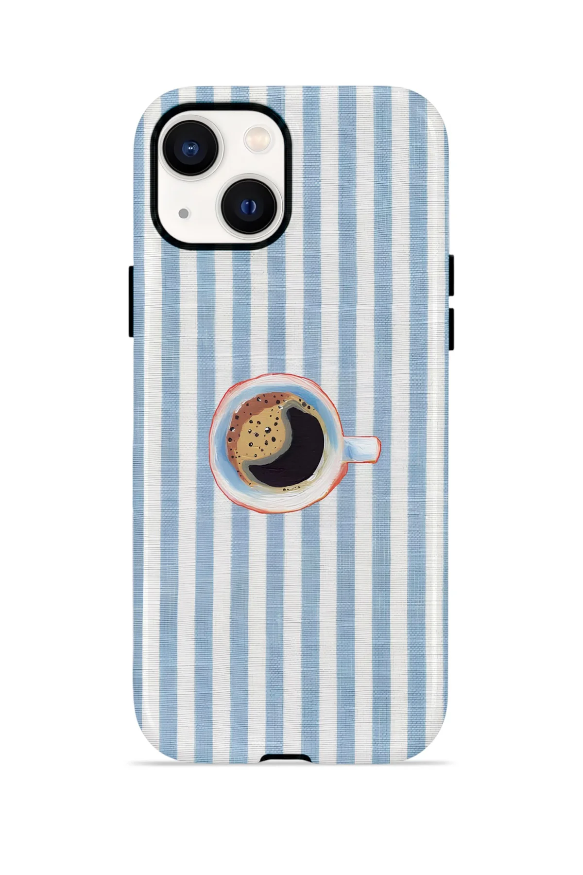 iPhone 14 Plus Vorian Yough Kılıf Morning Coffee Stripe