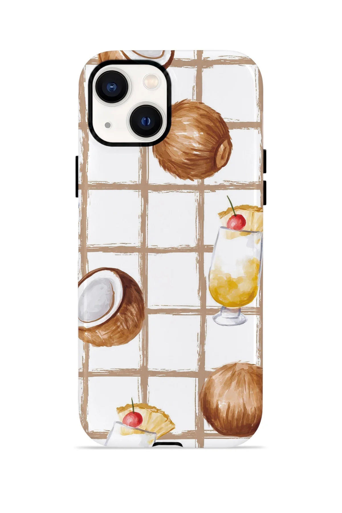iPhone 14 Plus Vorian Çift Katmanlı Kılıf Coconut Cabana