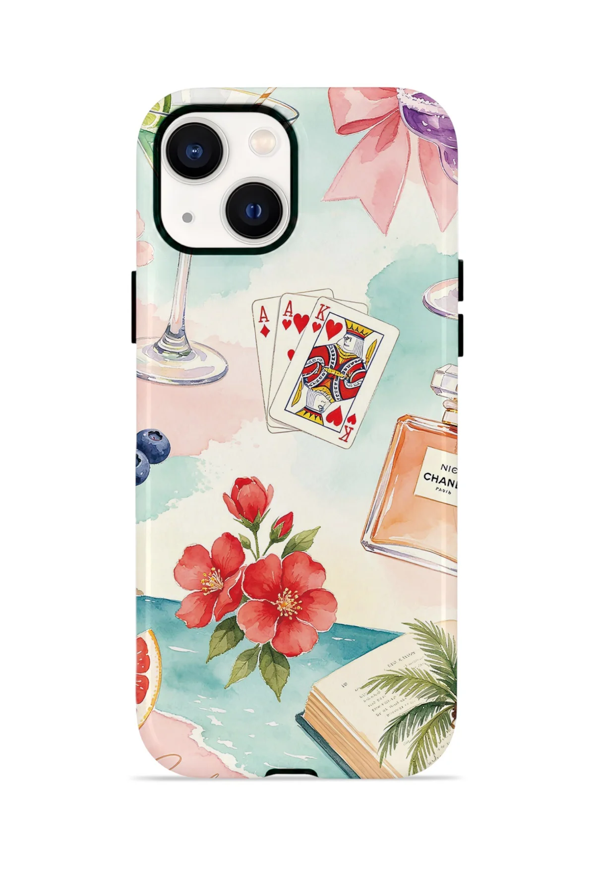 iPhone 14 Plus Vorian Yough Magsafe Kılıf Mediterranean Holiday Collage