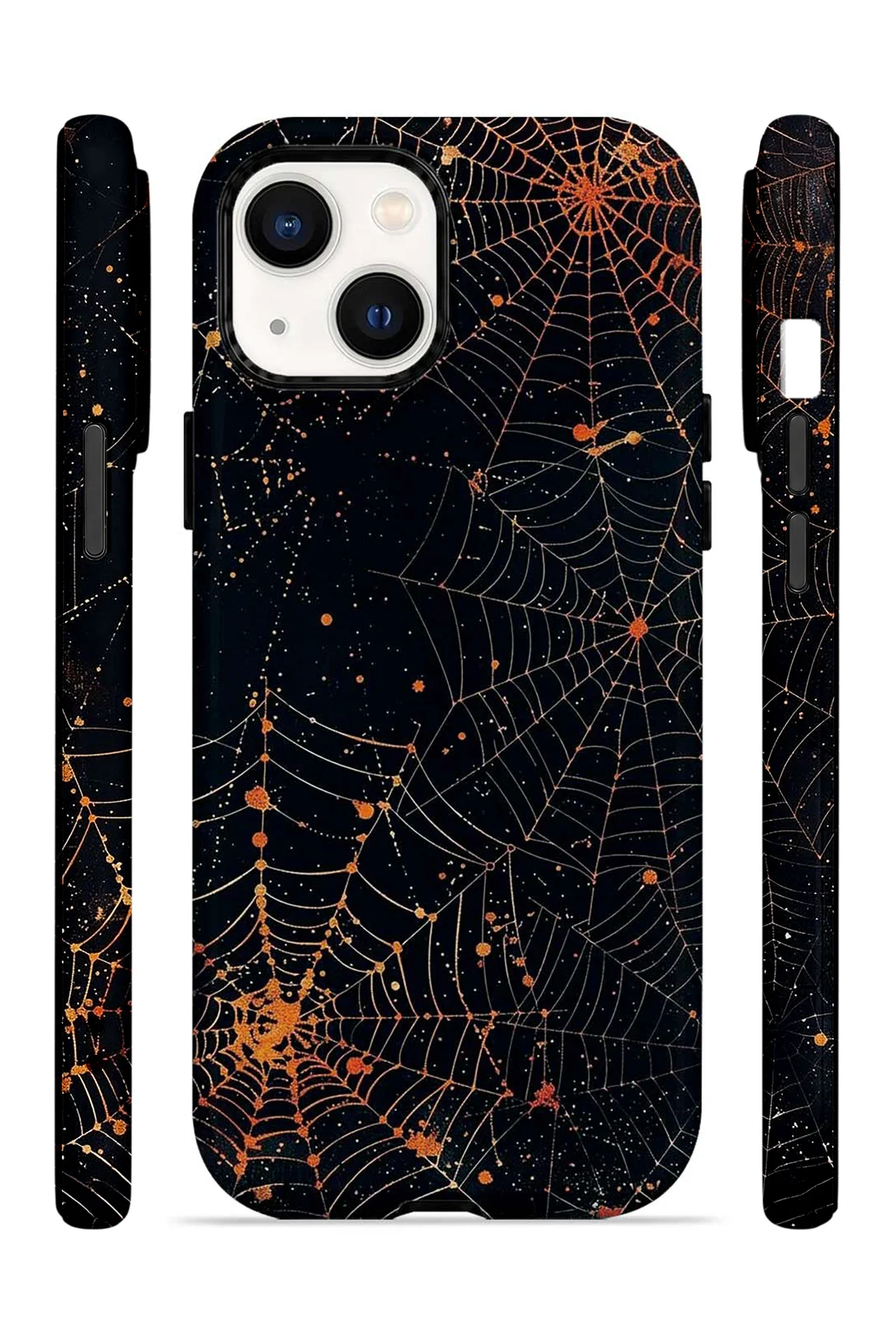 iPhone 14 Plus Vorian Çift Katmanlı Spiderweb Night Kılıf - Görsel 3