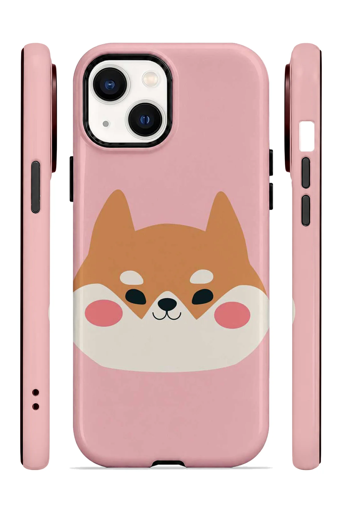 iPhone 14 Plus Vorian Çift Katmanlı Shiba Köpekli Kılıf - Görsel 3