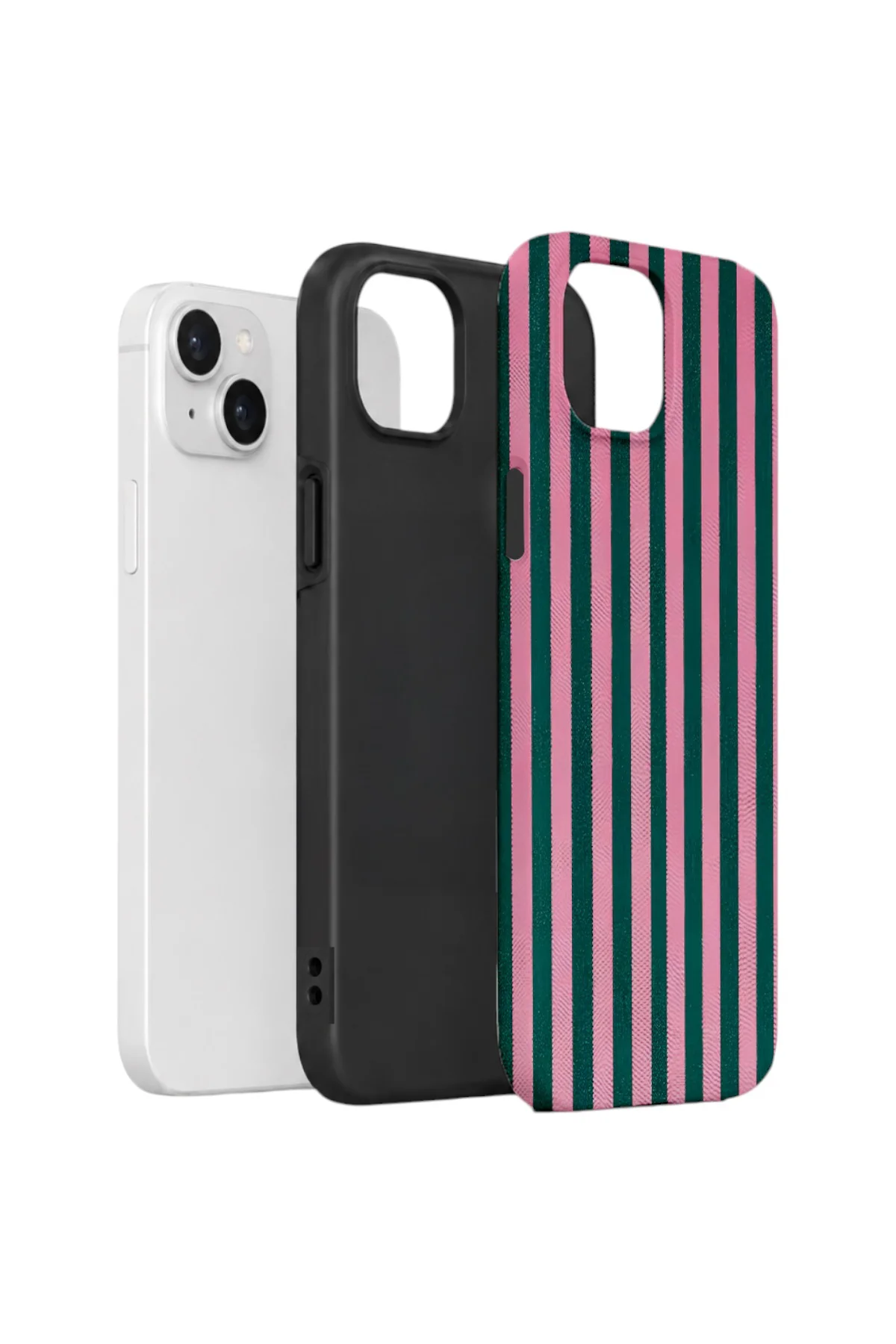 iPhone 14 Plus Vorian Çift Katmanlı Kılıf Pink Navy Cabana